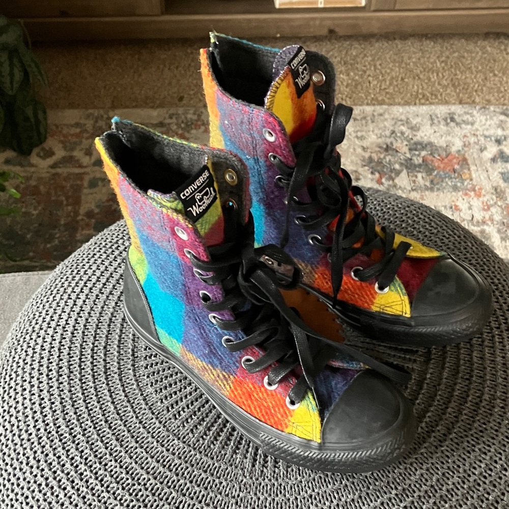 Converse woolrich chuck Taylor Colorful High-Top Sneakers size 6